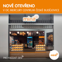 Nově otevřeno: MINIT pekárnička v OC Mercury Centrum v Českých Budějovicích